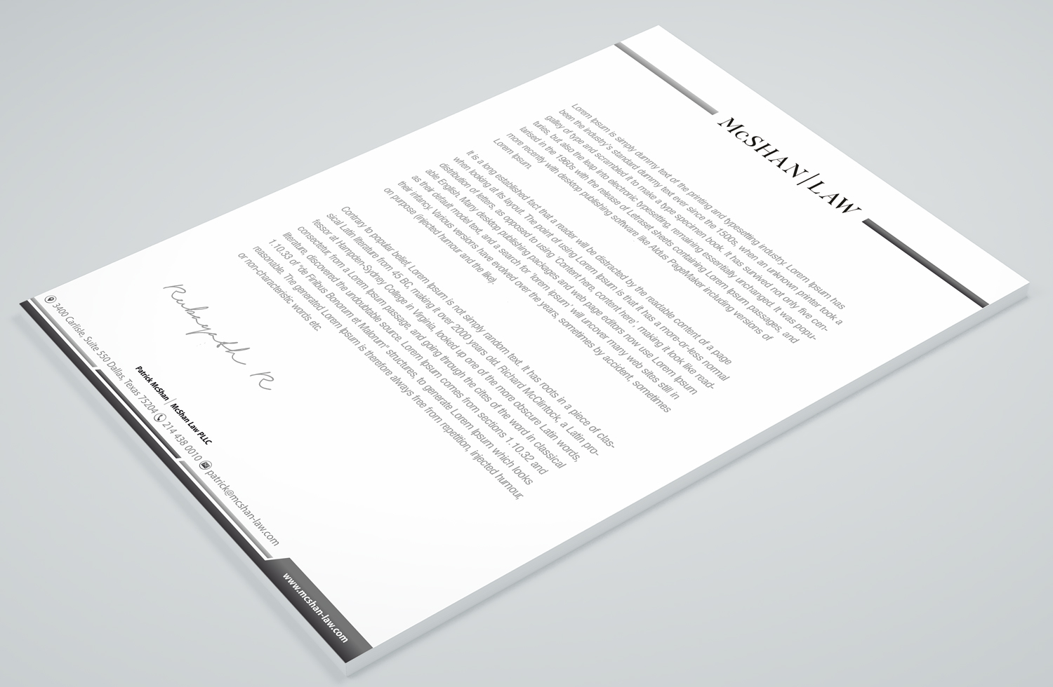 Letterhead Design by Petter Goms for this project | Design #23092839