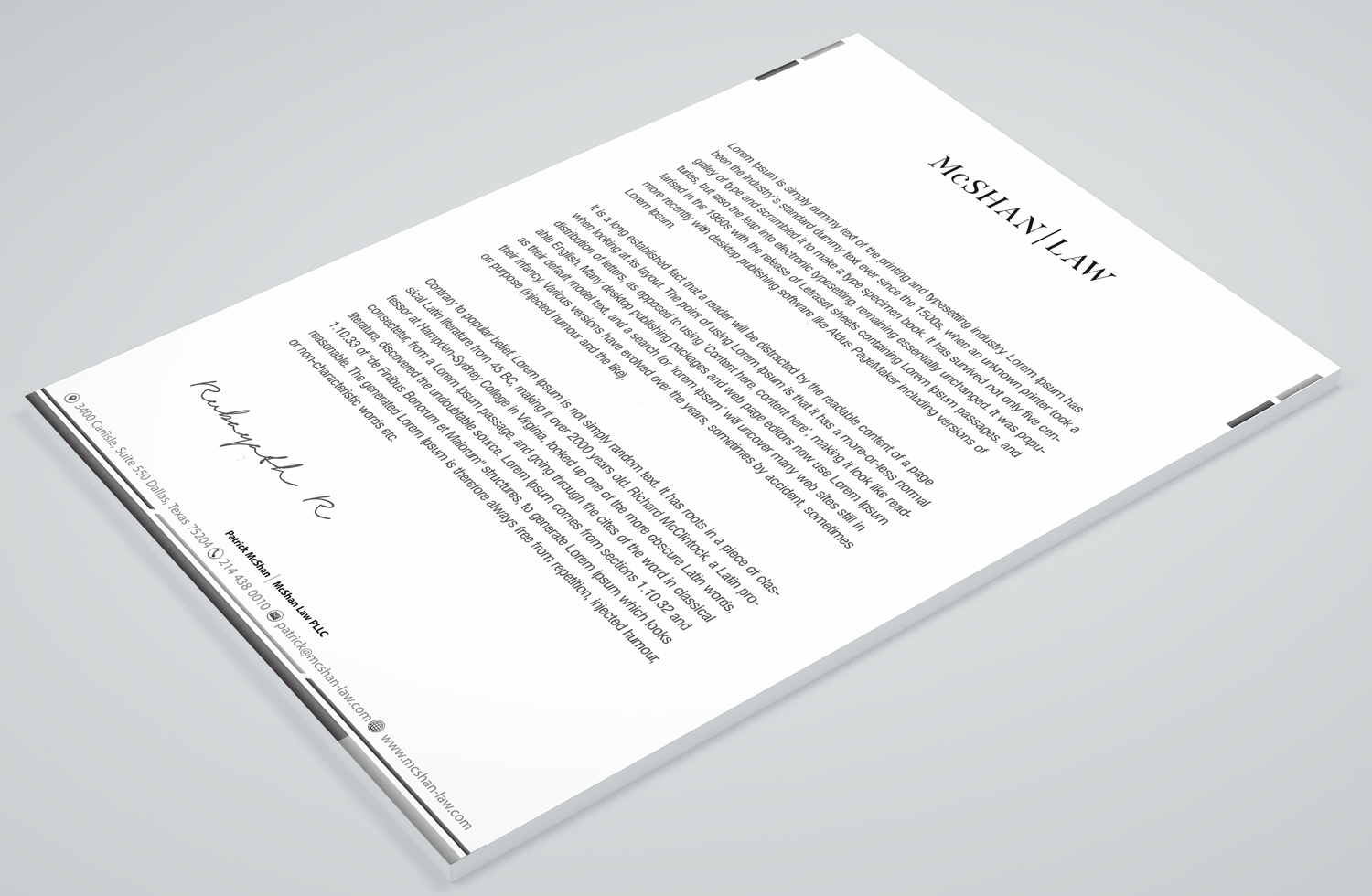 Letterhead Design by Petter Goms for this project | Design #23092843