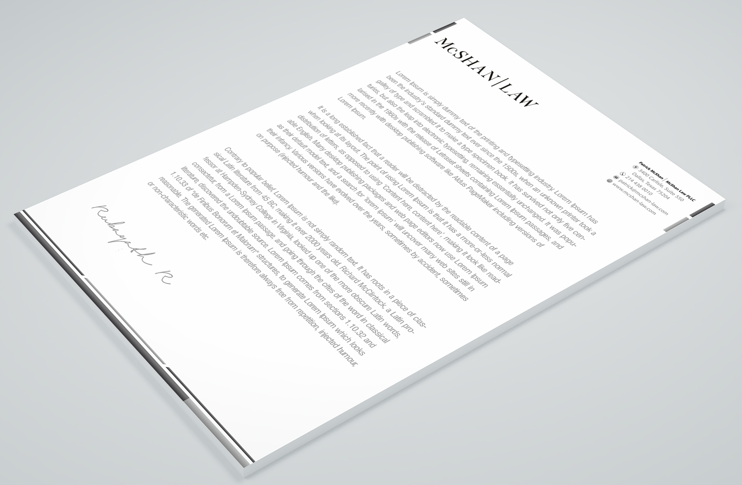 Letterhead Design by Petter Goms for this project | Design #23097883