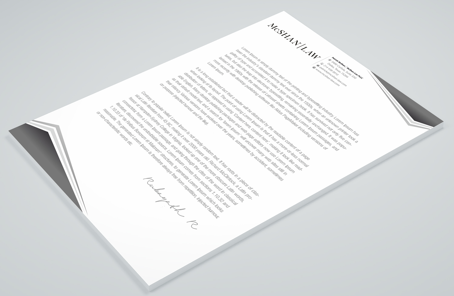 Letterhead Design by Petter Goms for this project | Design #23097887