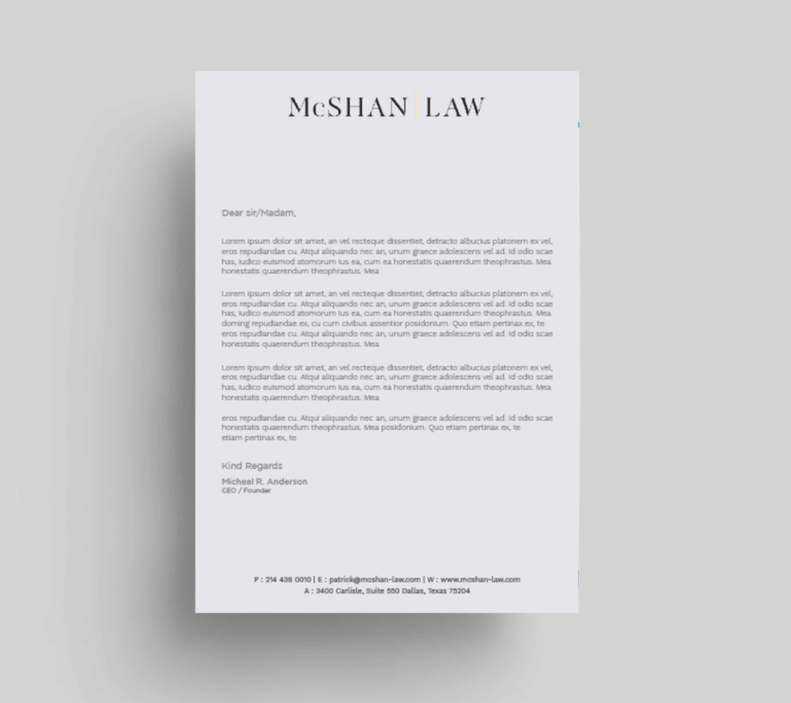 Letterhead Design by Tripti Ranjan Gain for this project | Design #23092456