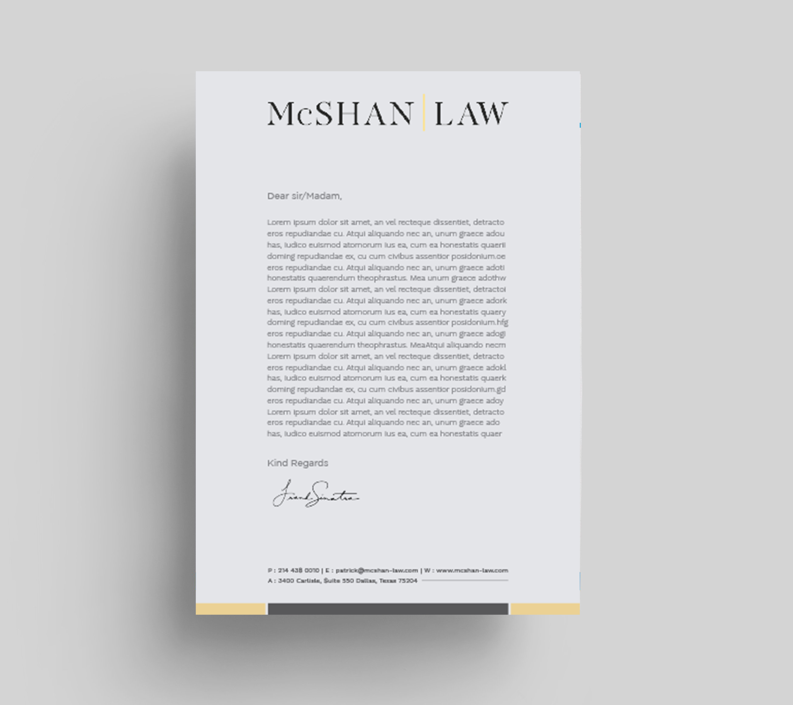 Letterhead Design by Tripti Ranjan Gain for this project | Design #23092457