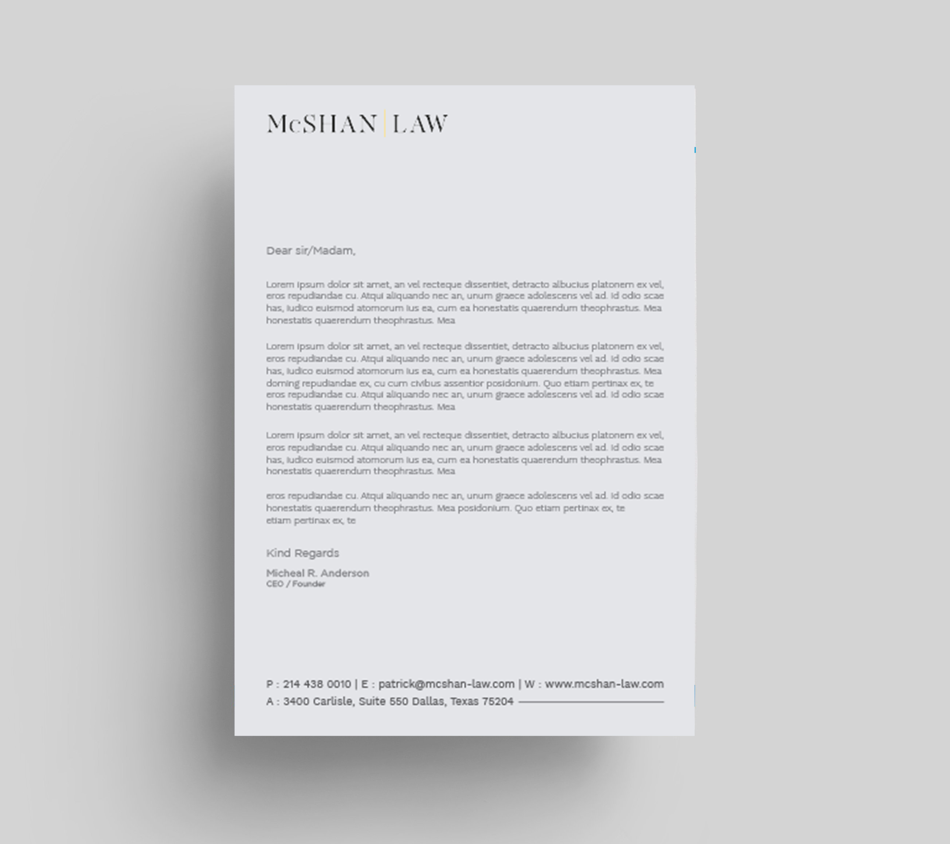 Letterhead Design by Tripti Ranjan Gain for this project | Design #23092459
