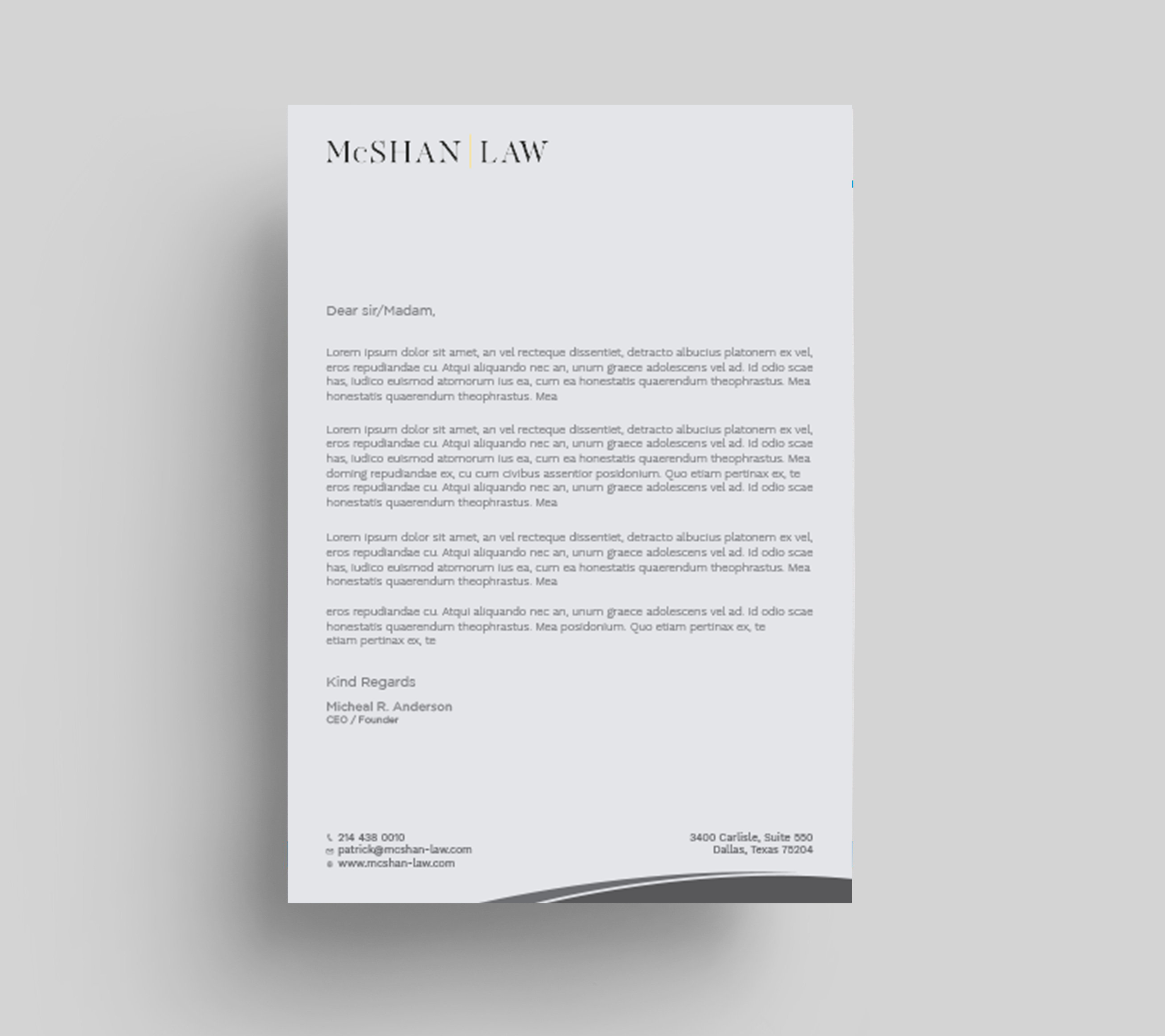 Letterhead Design by Tripti Ranjan Gain for this project | Design #23092466