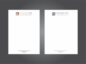 McShan Law PLLC updated letterhead for solo law practice - legal/professional services | Briefkopf-Design von NATURAL SRI