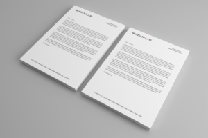 McShan Law PLLC updated letterhead for solo law practice - legal/professional services | Letterhead Design by R.design