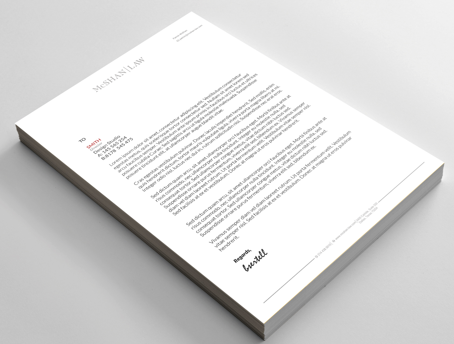 Letterhead Design by AN7 for this project | Design #23091186