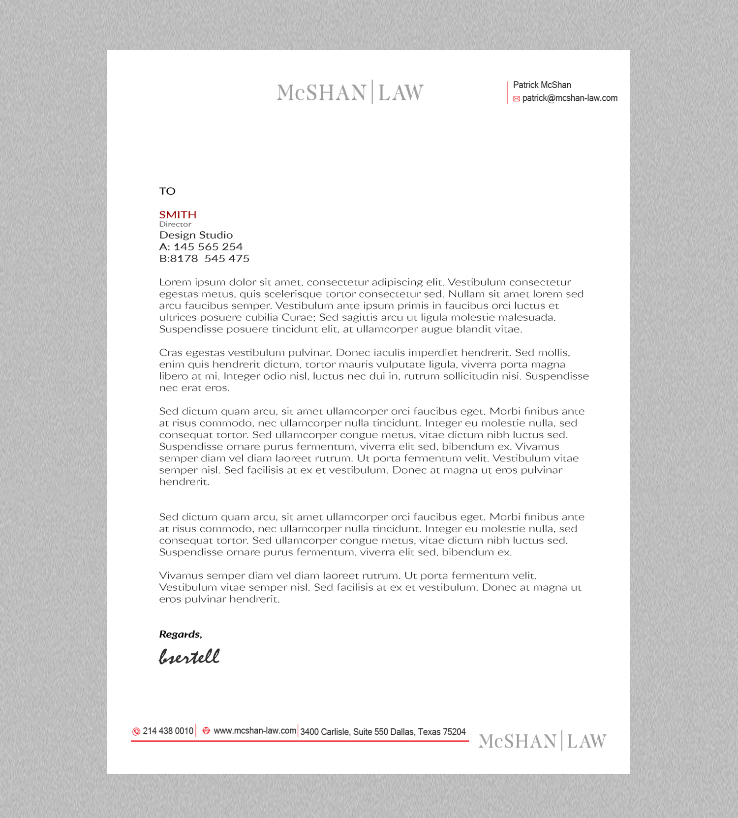 Letterhead Design by AN7 for this project | Design #23131022