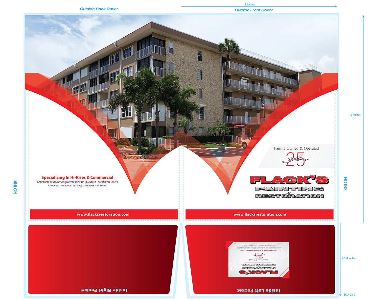 Brochure Design by Deziners Zone for Flack's Painting & Waterproofing Inc. | Design #23100969