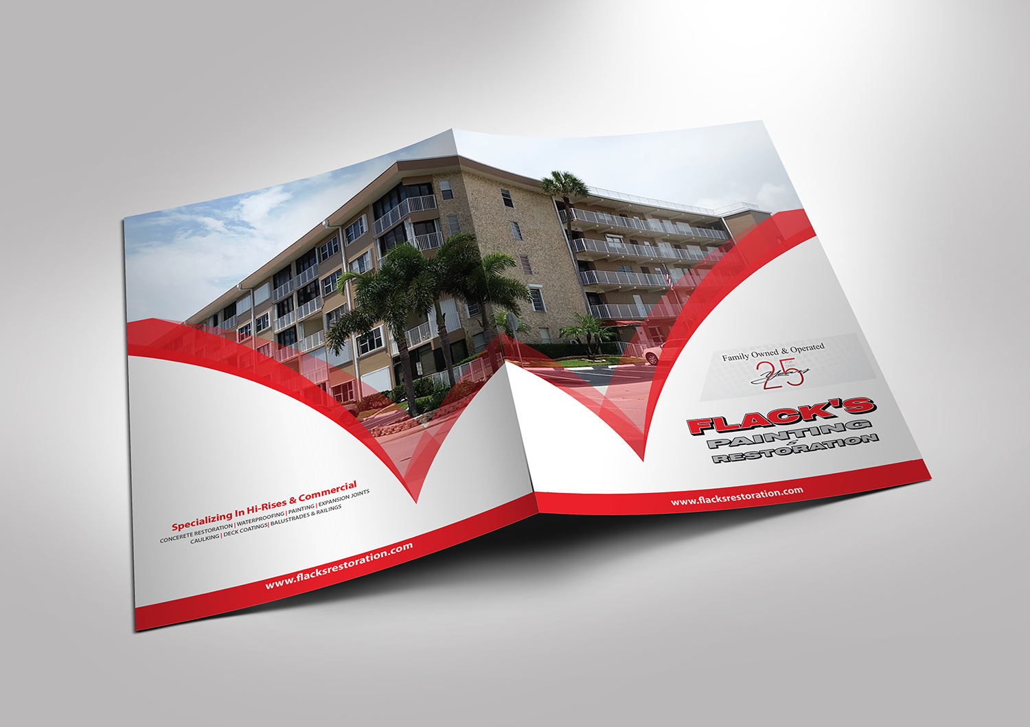 Brochure Design by Deziners Zone for Flack's Painting & Waterproofing Inc. | Design #23100972