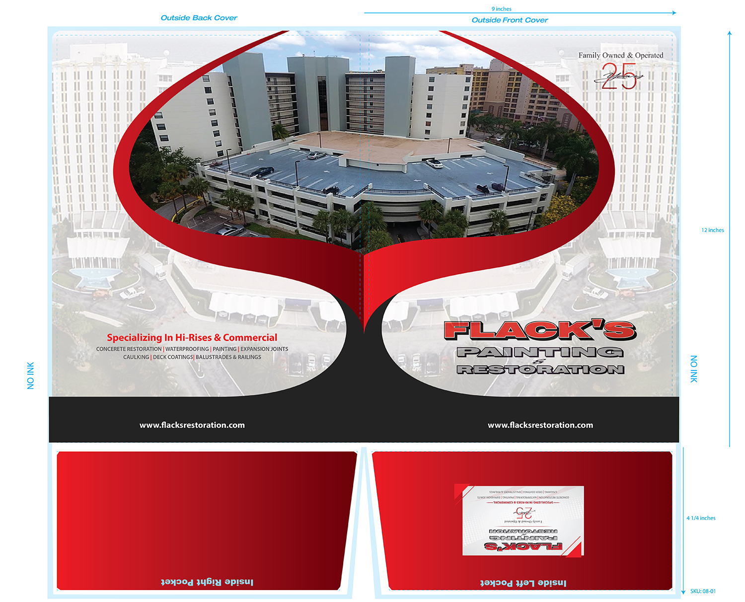 Brochure Design by Deziners Zone for Flack's Painting & Waterproofing Inc. | Design #23102279
