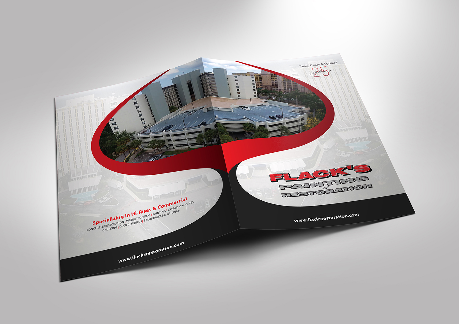 Brochure Design by Deziners Zone for Flack's Painting & Waterproofing Inc. | Design #23102282