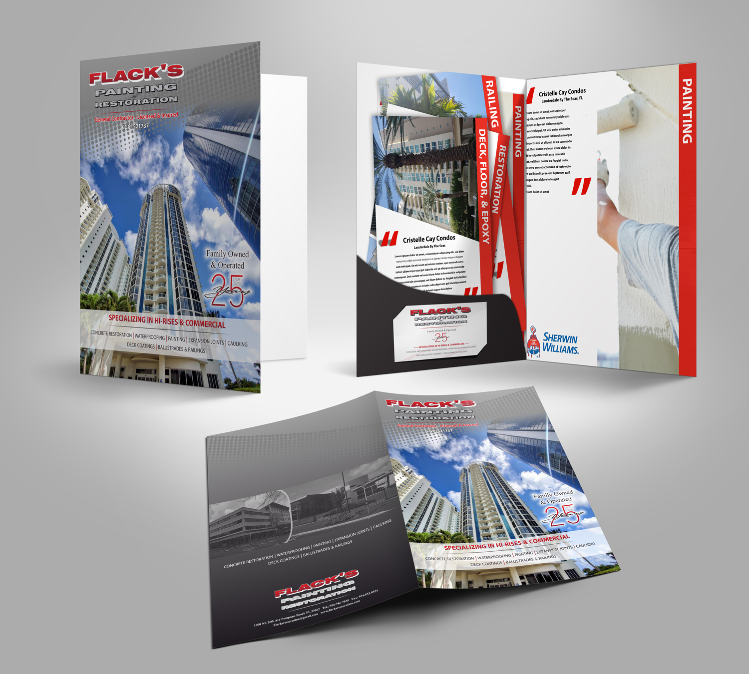 Design de Brochure par Petter Goms pour Flack's Painting & Waterproofing Inc. | Design #23171690