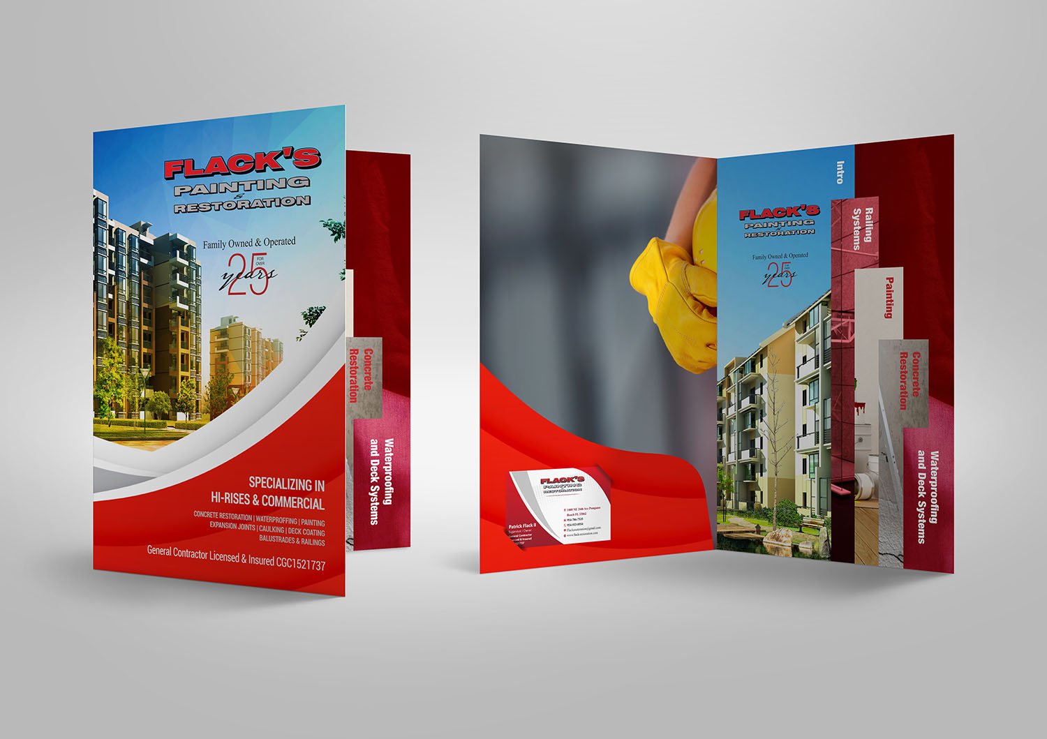 Brochure Design by lookedaeng for Flack's Painting & Waterproofing Inc. | Design #23104722