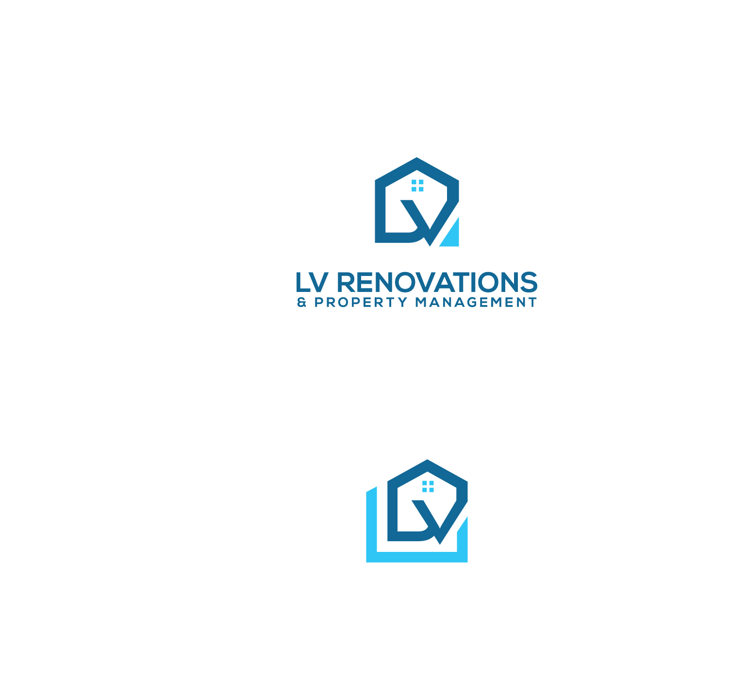 Logo-Design von Ves-Boycheva für LV RENOVATIONS & PROPERTY MANAGEMENT | Design #23143326