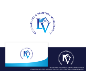 Logo-Design von alvinnavarra für LV RENOVATIONS & PROPERTY MANAGEMENT | Design: #23148160