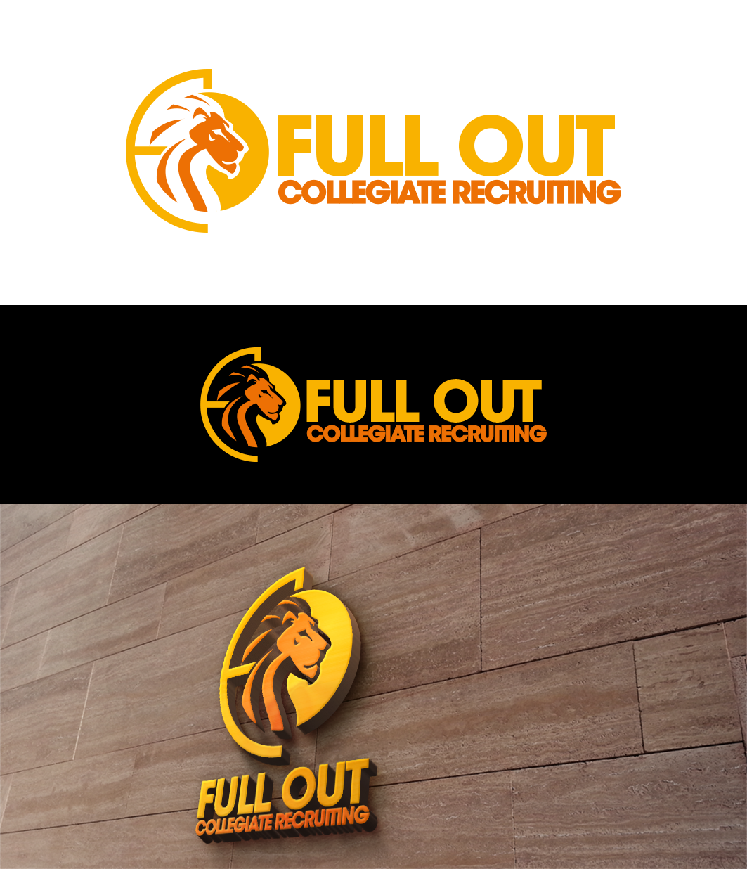 Logo Design by trufya for Full Out Collegiate Recruiting | Design #23097681