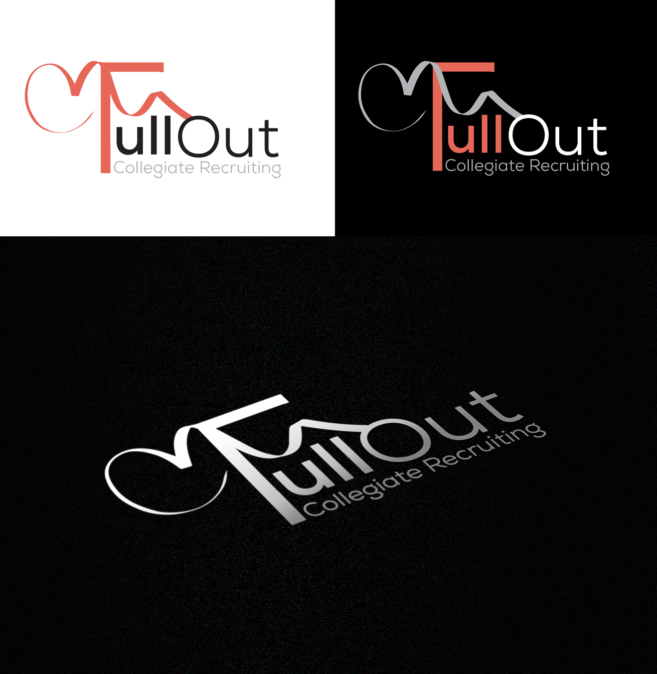 Logo Design by pd graphic 2 for Full Out Collegiate Recruiting | Design #23092600