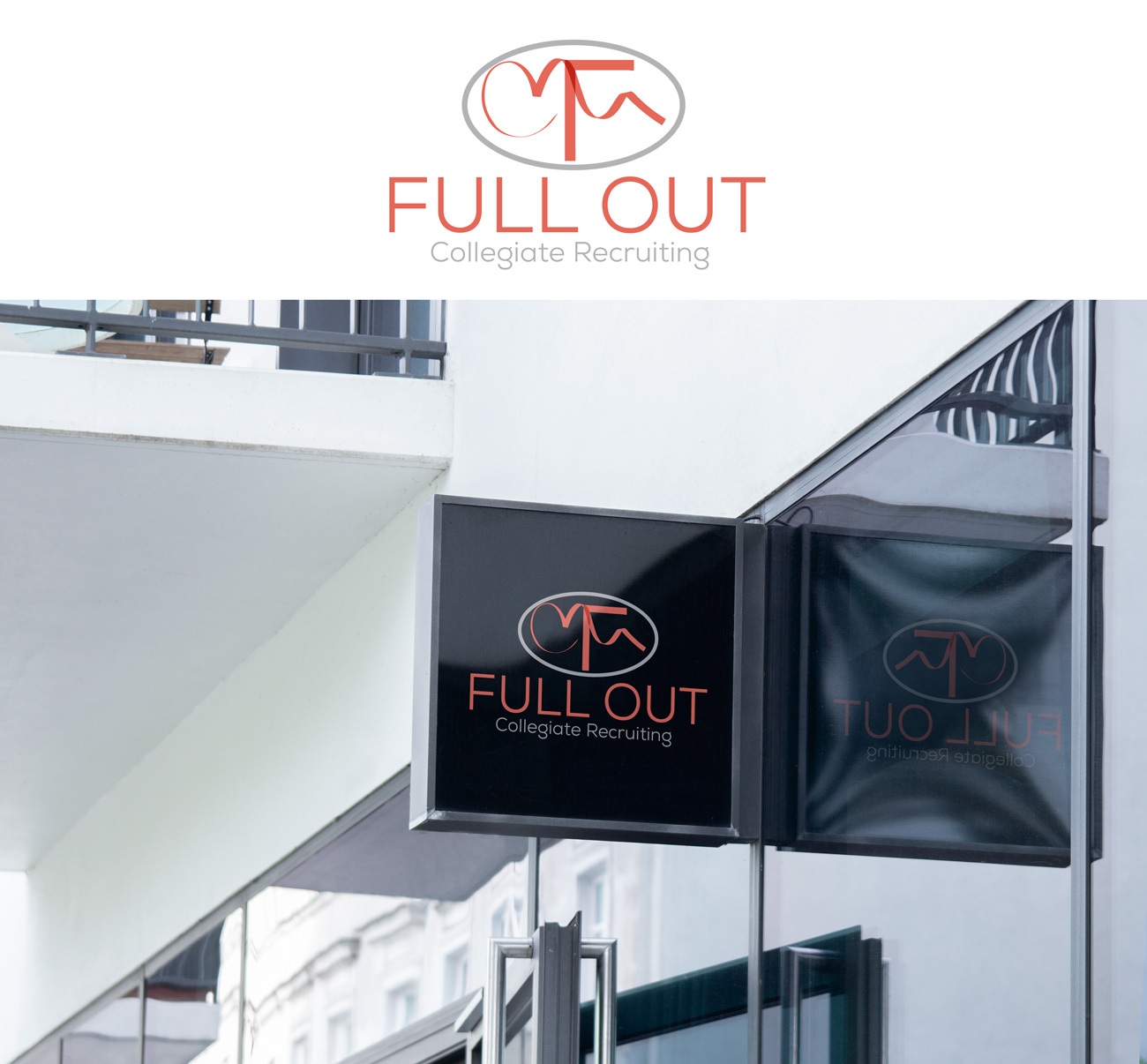 Logo Design by pd graphic 2 for Full Out Collegiate Recruiting | Design #23092601