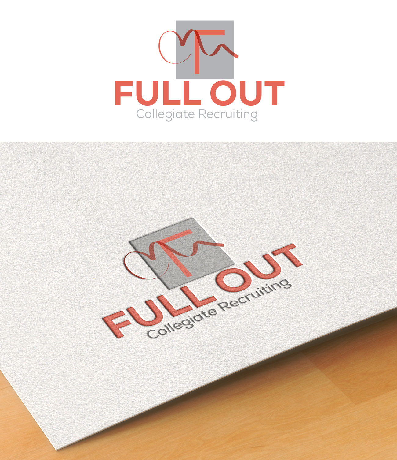 Logo Design by pd graphic 2 for Full Out Collegiate Recruiting | Design #23092603