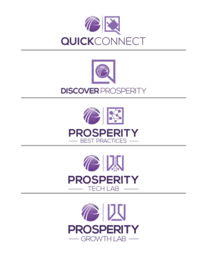 Discover Prosperity; Prosperity Best Practices; Quick Connect; Prosperity Growth Lab; Prosperity Tech Lab | Logo Design by Maxo-Biz
