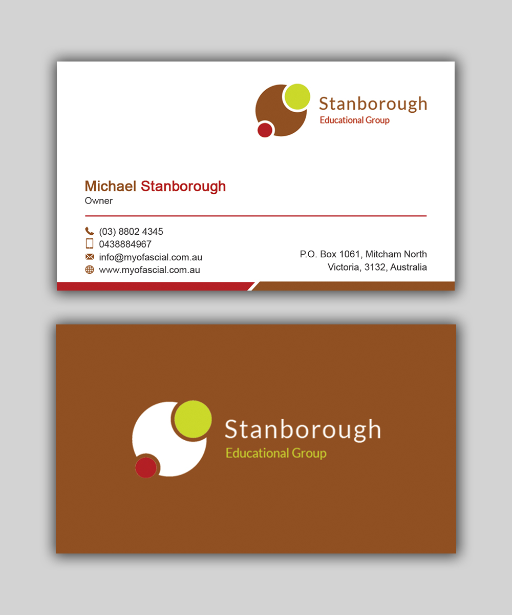 Business Card Design by T.R for this project | Design #23098435