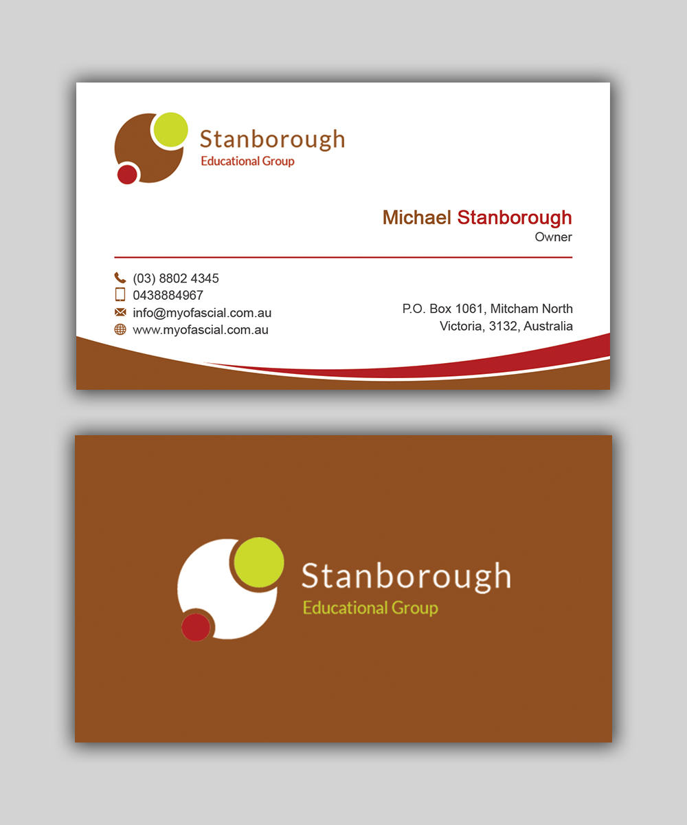 Business Card Design by T.R for this project | Design #23098454