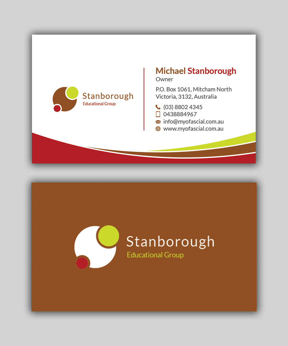 Business Card Design by T.R for this project | Design #23098479