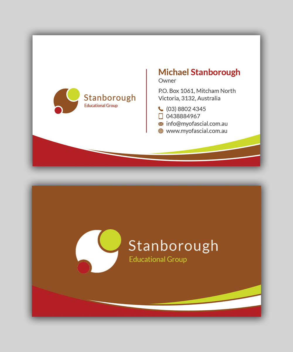 Business Card Design by T.R for this project | Design #23098490