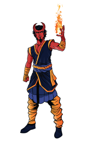 Demon for dungeons and dragons | Diseño Gráfico por Cody Rostron