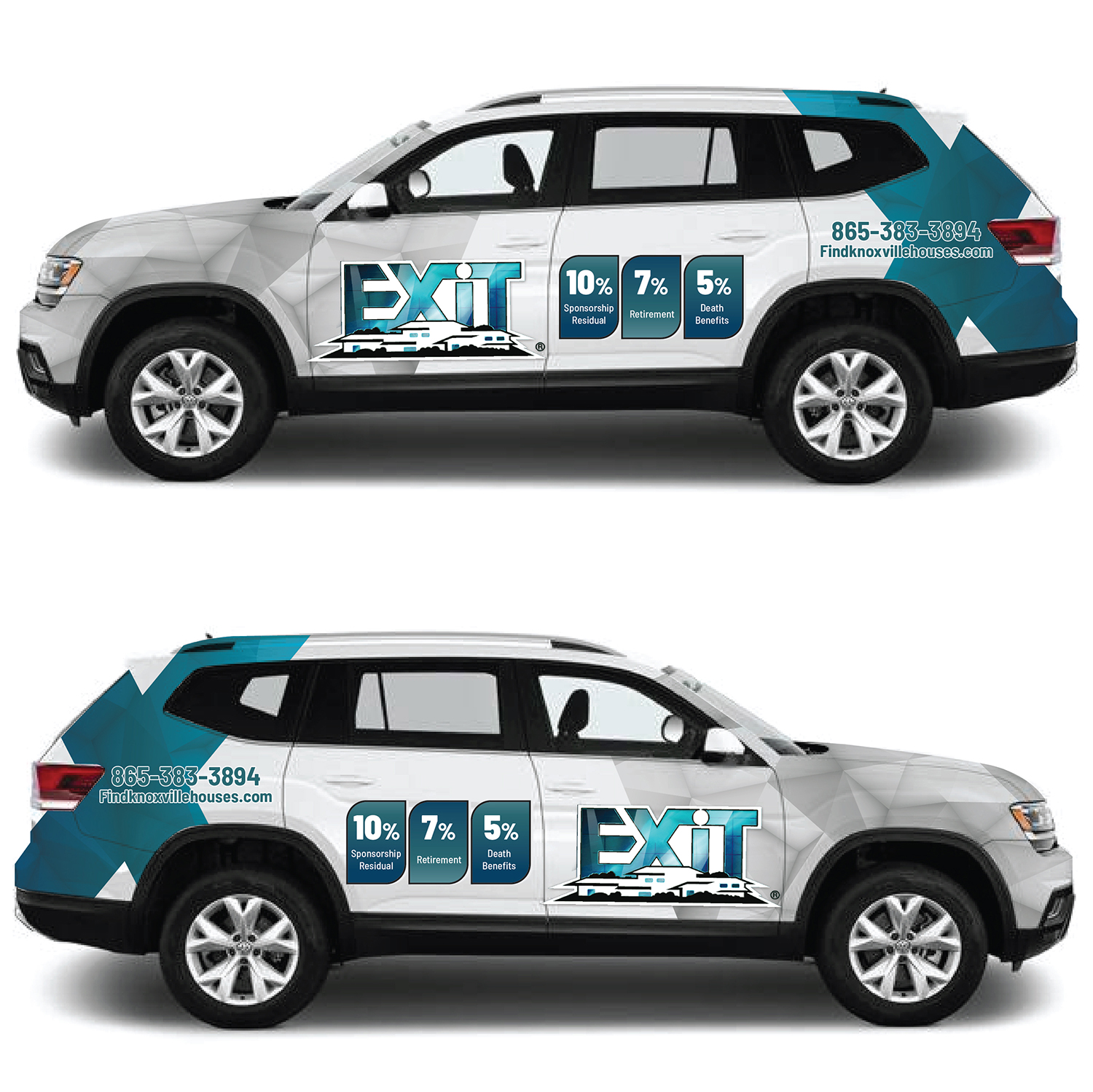 Car Wrap Design by Deziners Zone for Exit Real Estate Professionals Network | Design #23102337