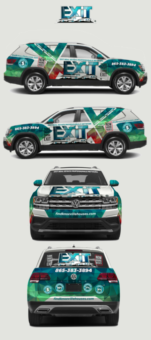 Car Wrap Design by Zainny Azuar for Exit Real Estate Professionals Network | Design: #23164569