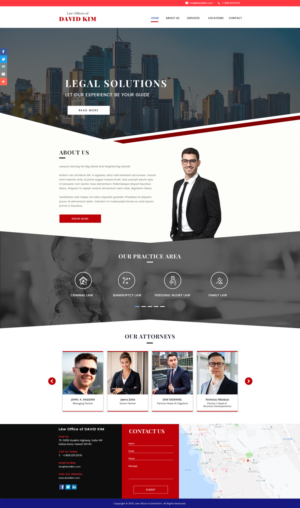 Simple Website Design for Law Office | Web Design by Expert Designer