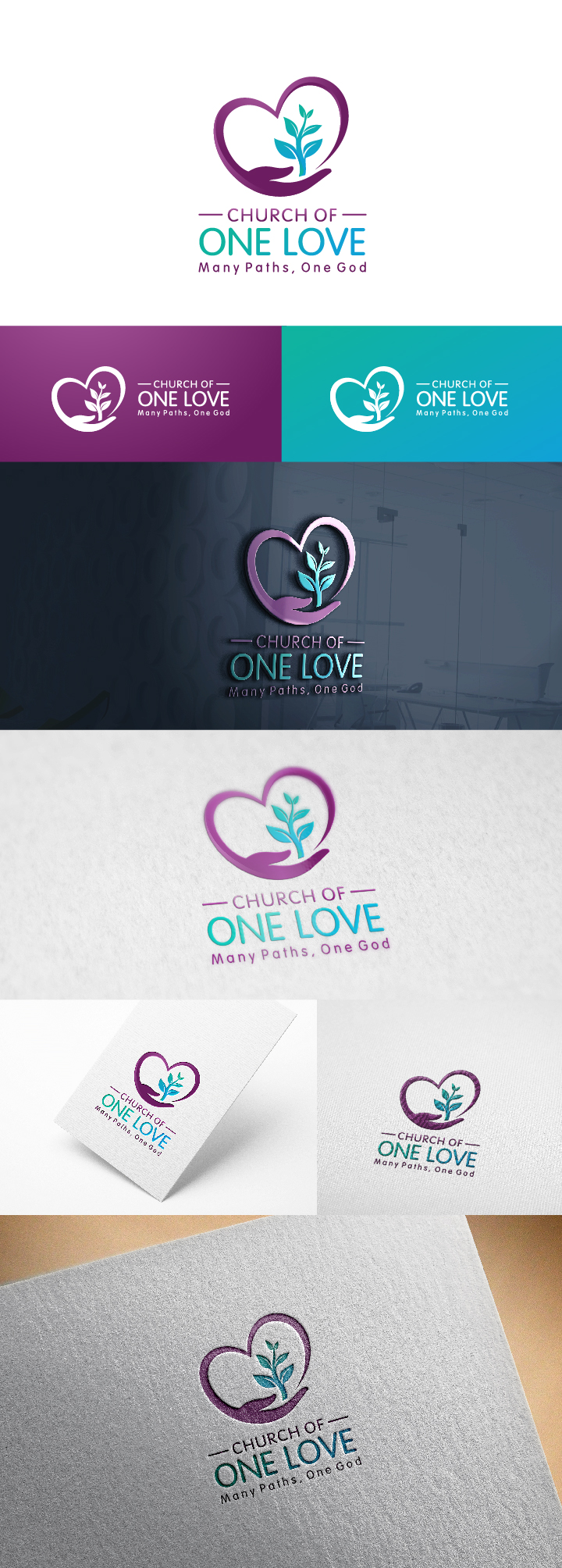 Logo Design by debdesign for Church of One Love | Design #23126184