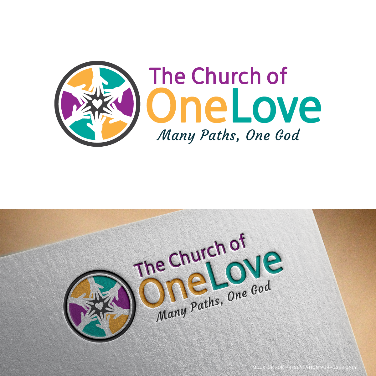 Logo Design by kimcam for Church of One Love | Design #23112080