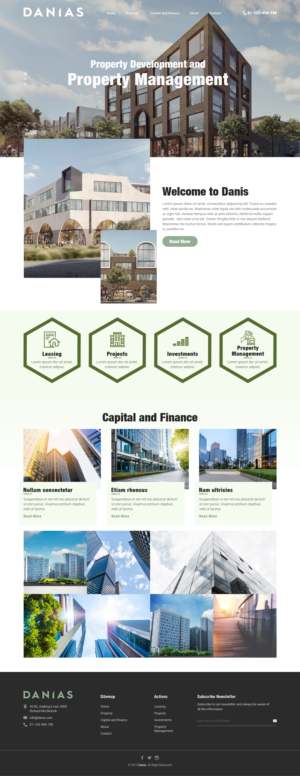 PSD website for property company | Web Design by sai.designer87
