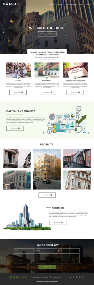 PSD website for property company | Web Design by bdesigner9