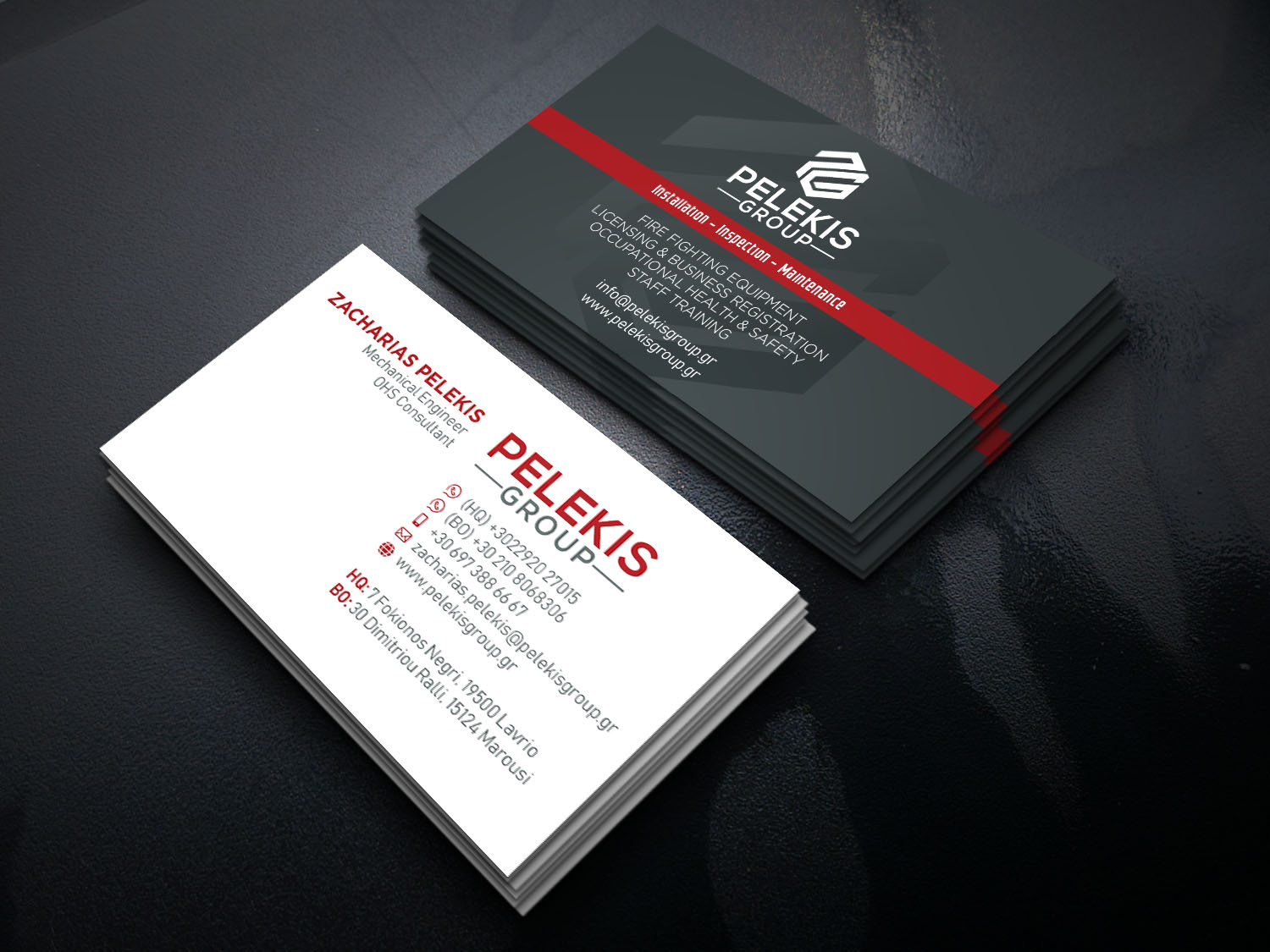 Business Card Design by Verified artistry (Design garden) for Pelekis Group | Design #23095194