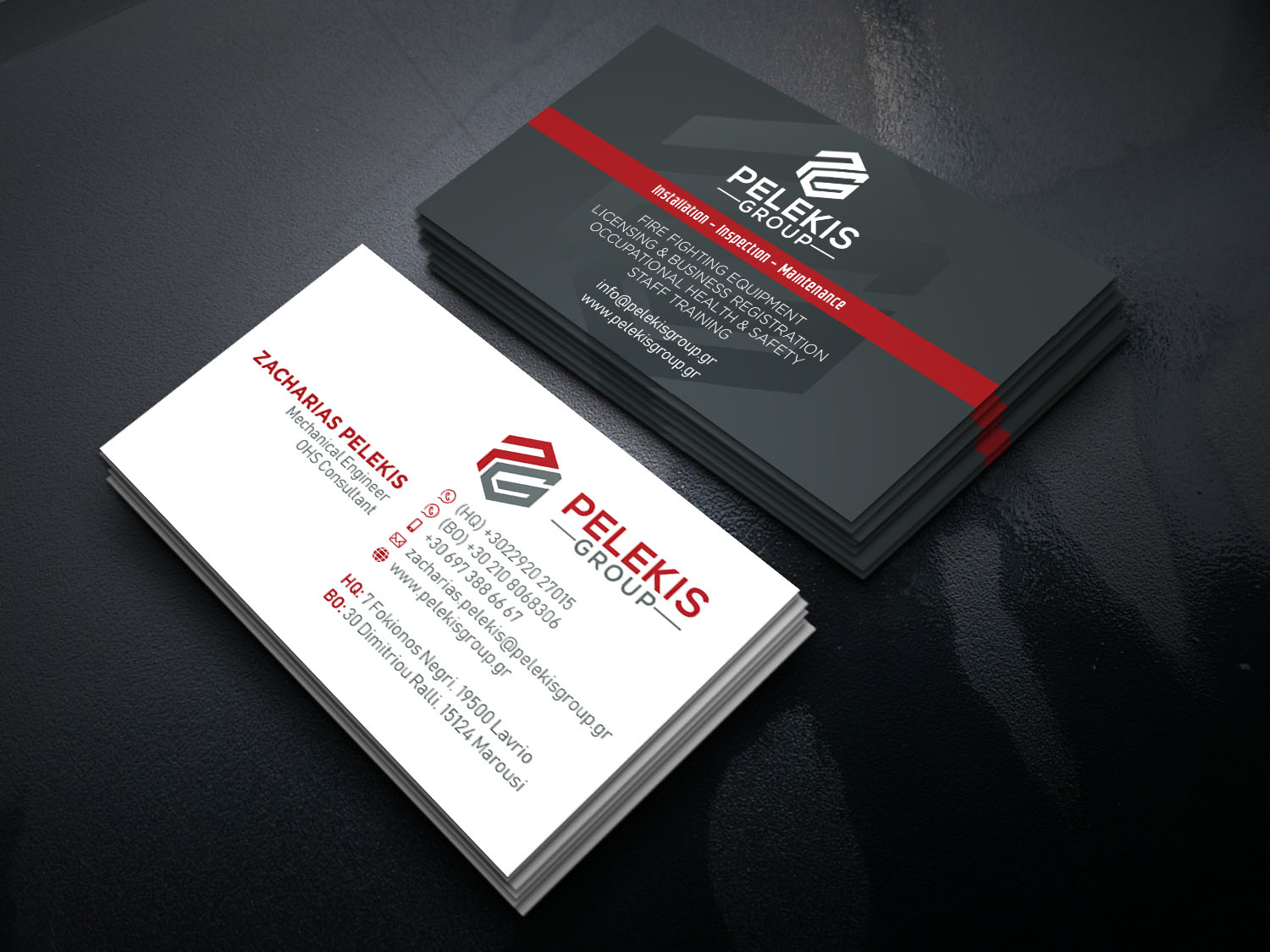 Visitenkarten-Design von Verified artistry (Design garden) für Pelekis Group | Design #23095198