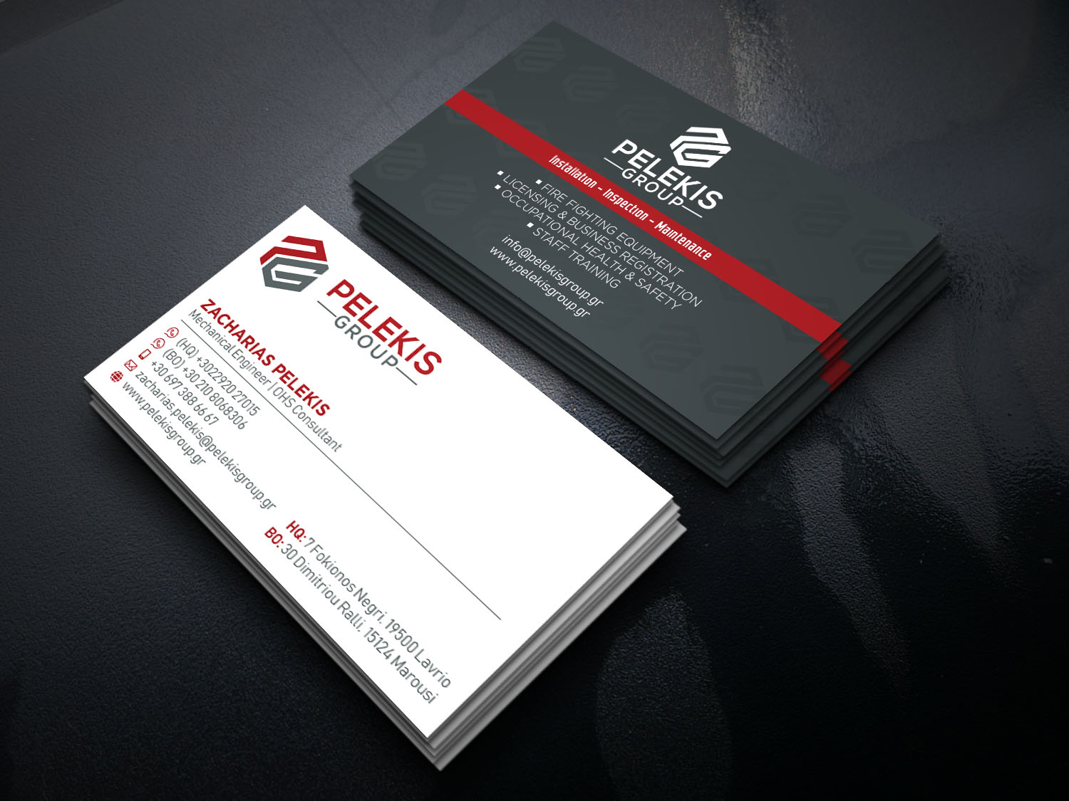 Visitenkarten-Design von Verified artistry (Design garden) für Pelekis Group | Design #23095209