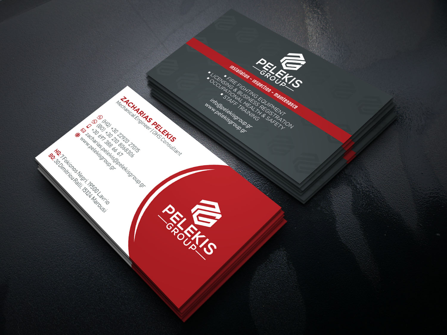 Visitenkarten-Design von Verified artistry (Design garden) für Pelekis Group | Design #23095894
