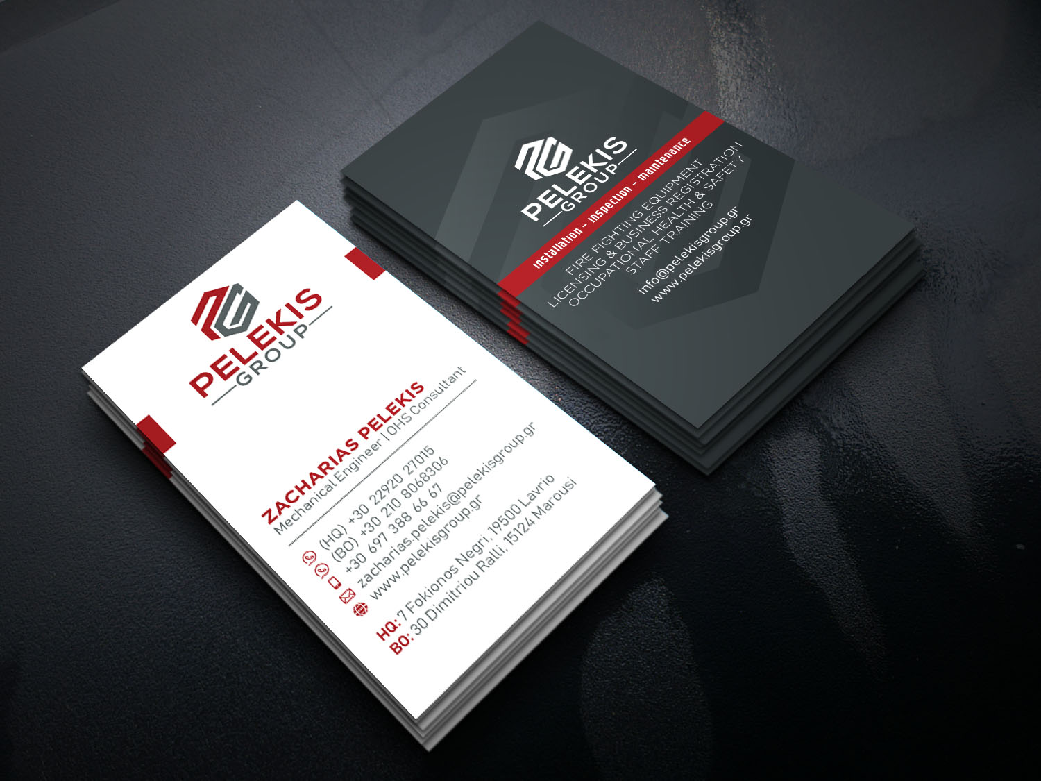 Visitenkarten-Design von Verified artistry (Design garden) für Pelekis Group | Design #23095938