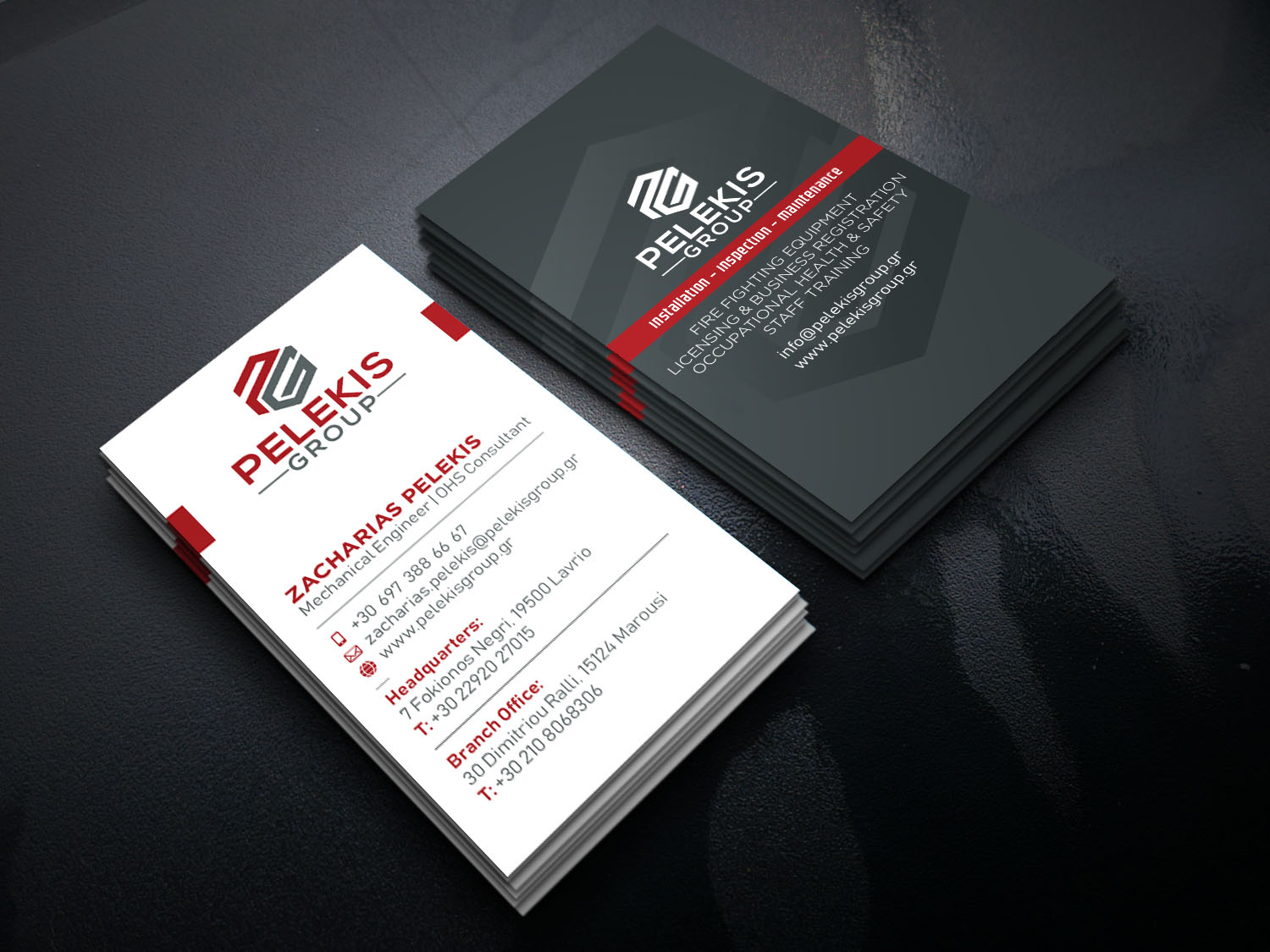 Visitenkarten-Design von Verified artistry (Design garden) für Pelekis Group | Design #23115622