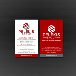 Diseño de Tarjeta de Presentación por Creations Box 2015 para Pelekis Group | Diseño #23099559