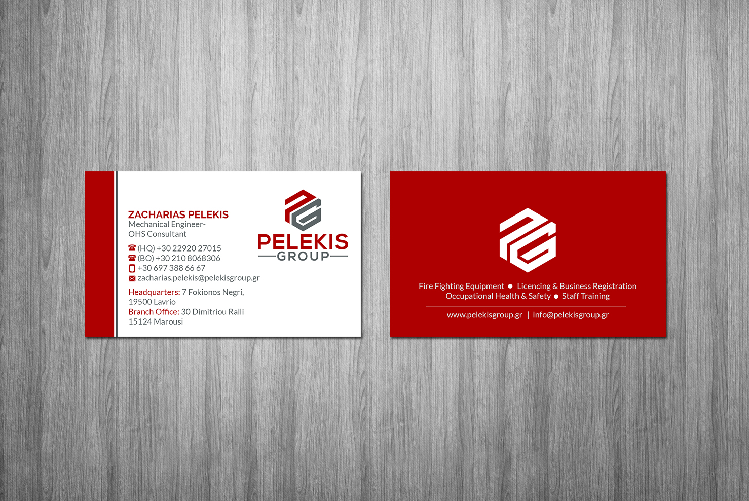 Business Card Design by Creations Box 2015 for Pelekis Group | Design #23102881