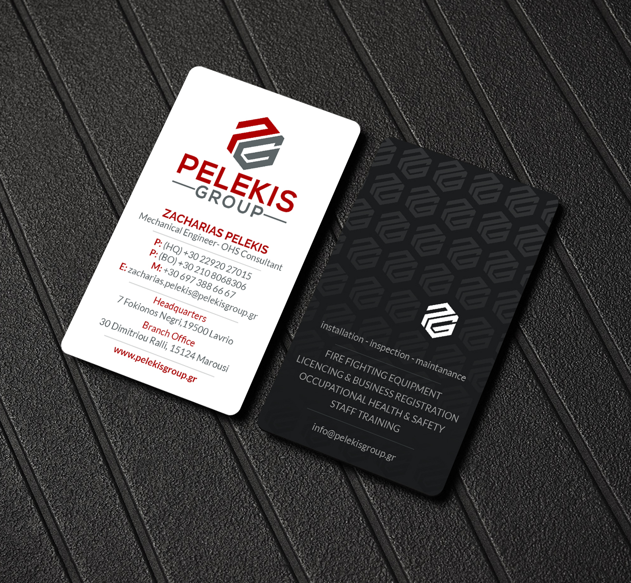 Visitenkarten-Design von Creations Box 2015 für Pelekis Group | Design #23102893