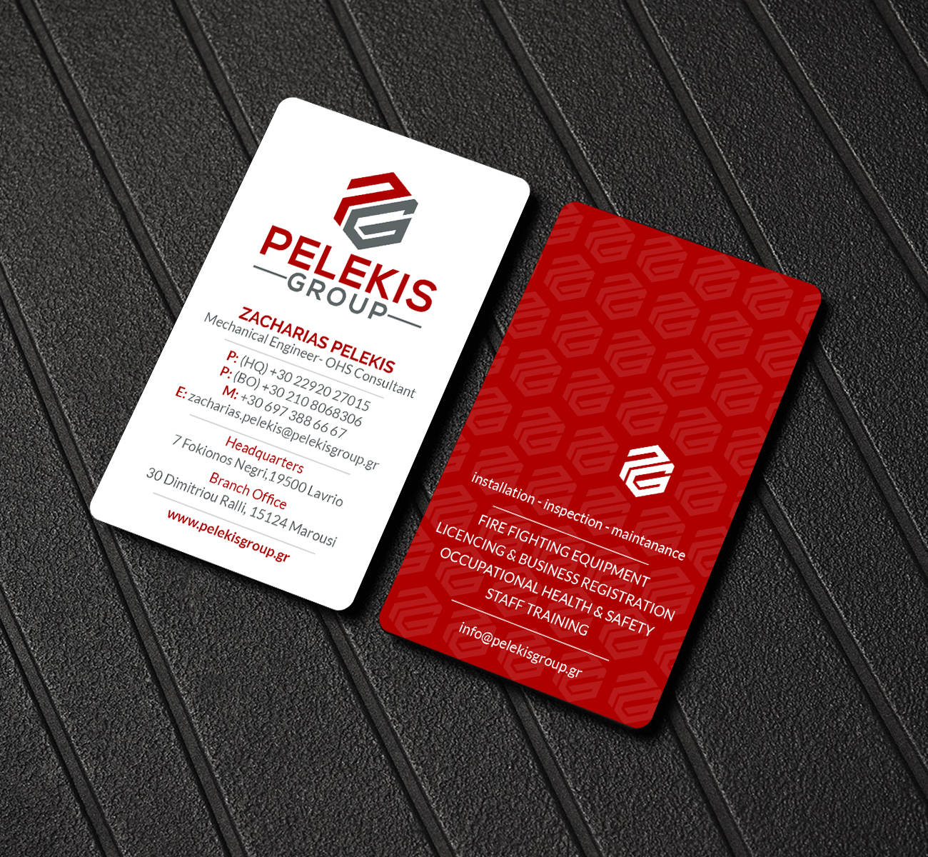 Business Card Design by Creations Box 2015 for Pelekis Group | Design #23102894