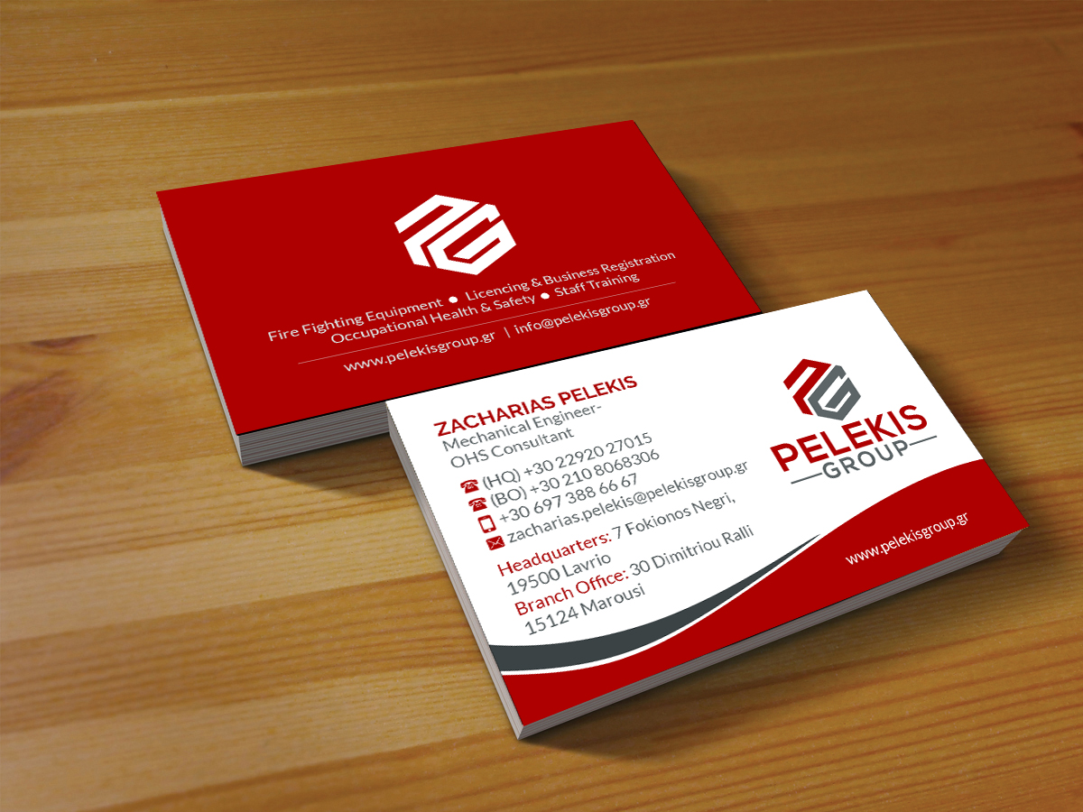 Visitenkarten-Design von Creations Box 2015 für Pelekis Group | Design #23102921