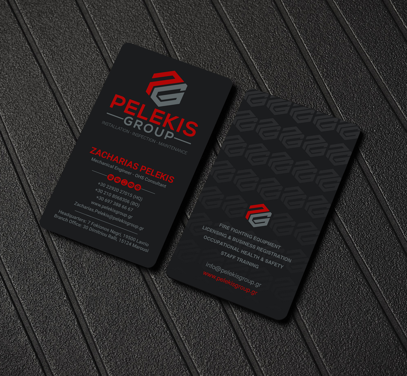 Business Card Design by LAXMI DESIGNHUB for Pelekis Group | Design #23100253