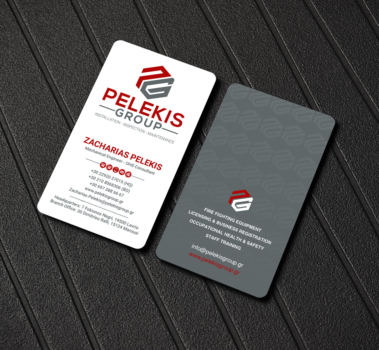 Business Card Design by LAXMI DESIGNHUB for Pelekis Group | Design #23100255